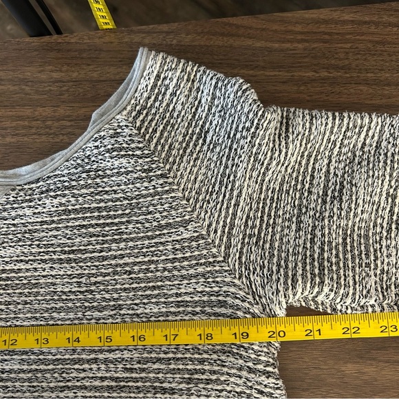 Meadow Rue Black and White Striped Tunic Size S - Picture 9 of 10